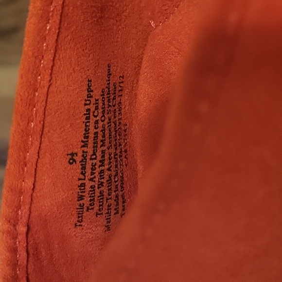 NEW Merona Red orange modern tassel loafer flats extra cushioning and support - Picture 5 of 11